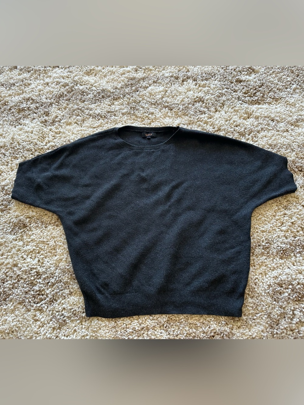 Quince Charcoal Grey Knit Sweater